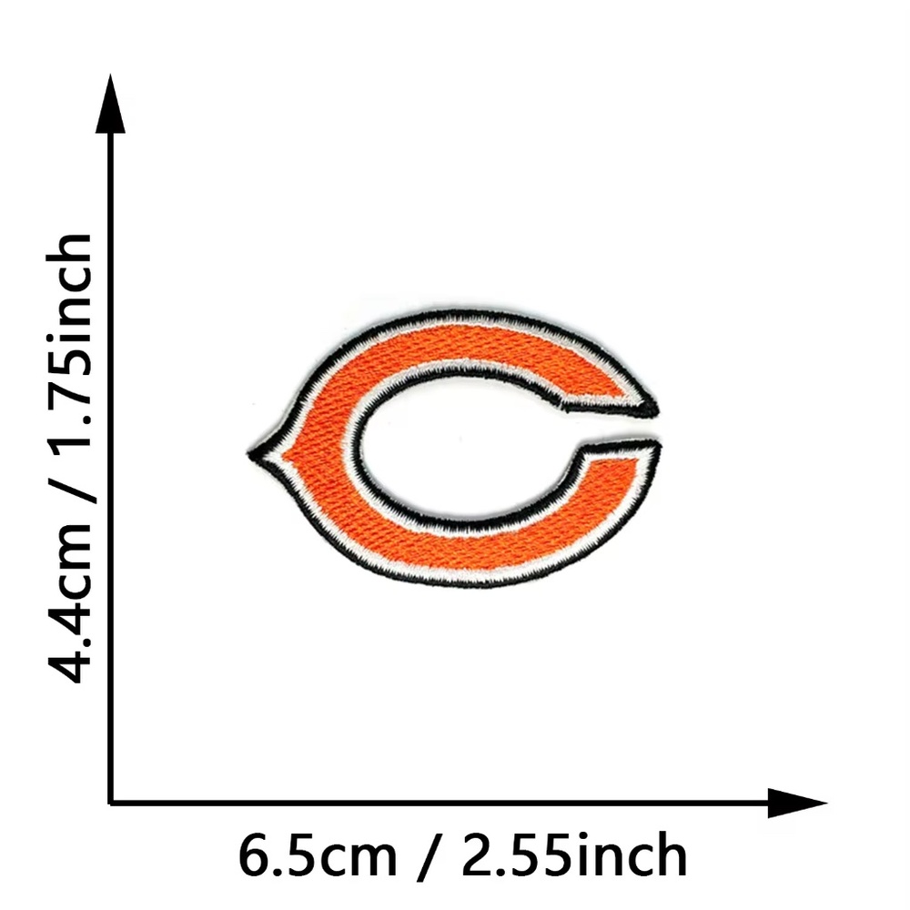 Chicago Bears NFL Patches DIY Football All Teams Embroidered Illinois